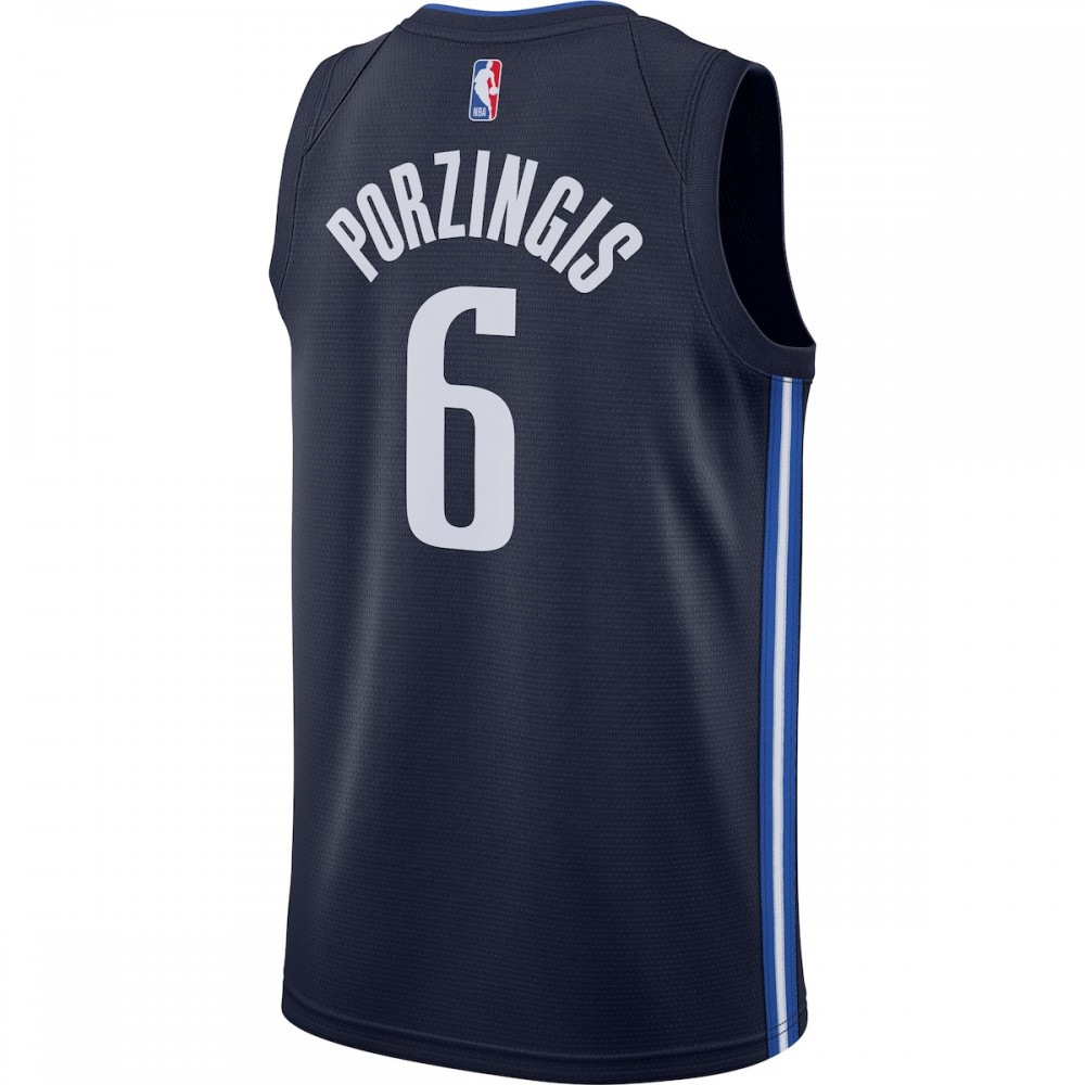 Kristaps Porzingis Dallas Mavericks Jordan Brand 2020/21 Swingman Jersey - Statement Edition - Navy-Pro Kit Vault | Brand New 26/27 Sports Jerseys